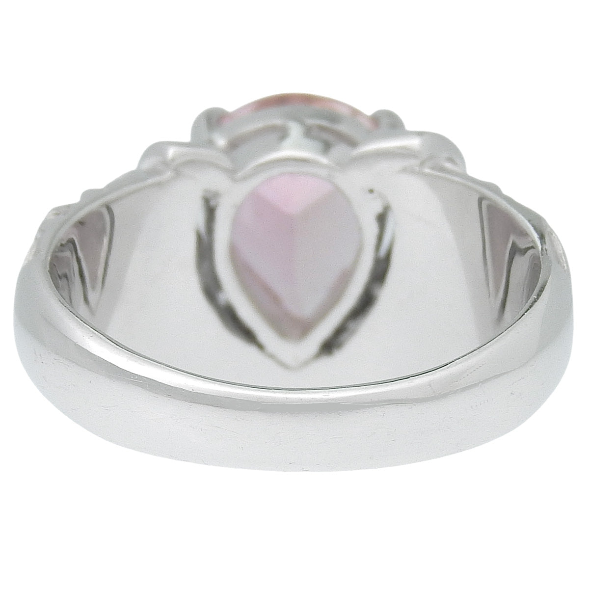 Pink tourmaline ring PT2.45/D0.10 Platinum Pt900