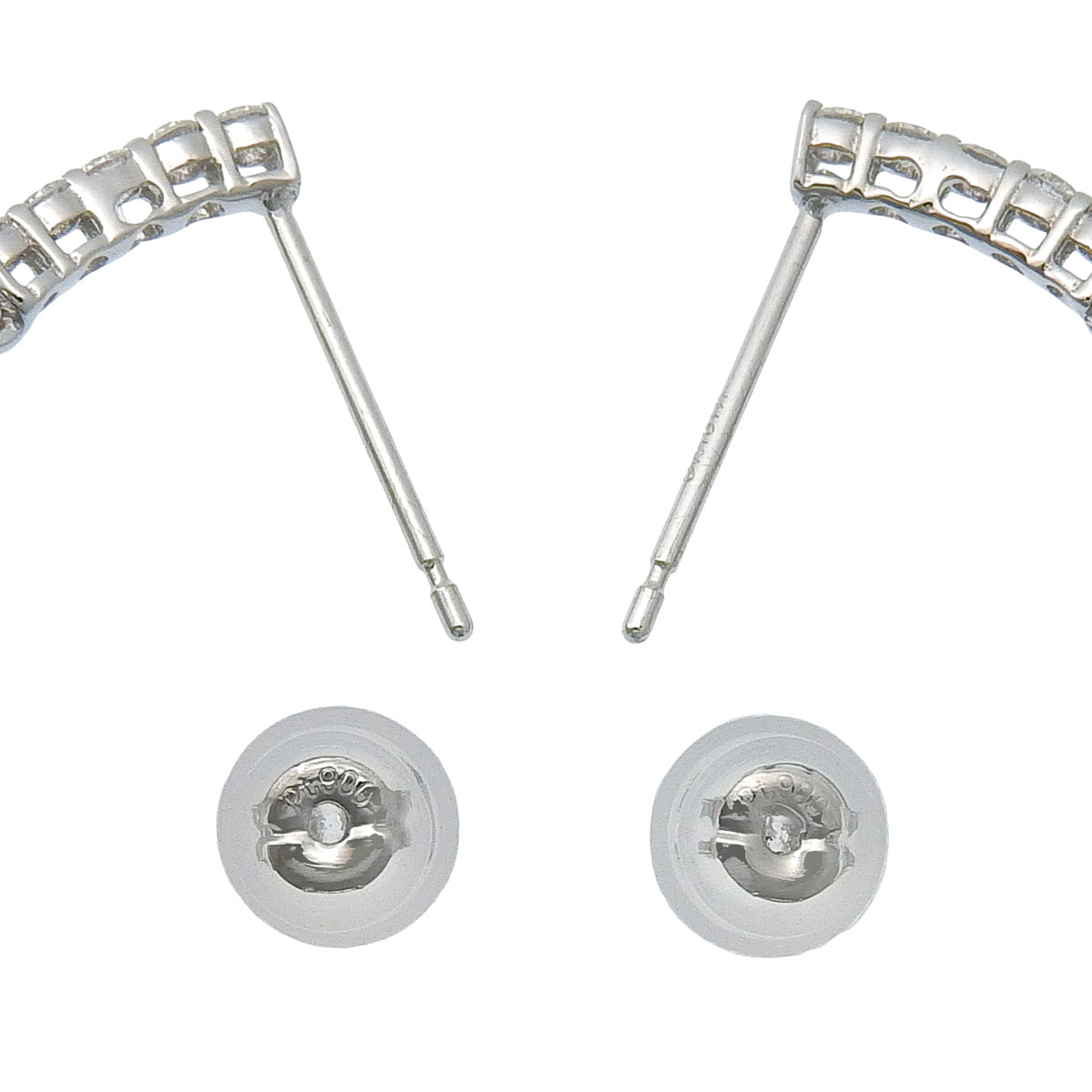 アクアマリン ダイヤピアス AQ0.885/1.013/D0.33/0.33 ホワイトゴールド K18WG 3g