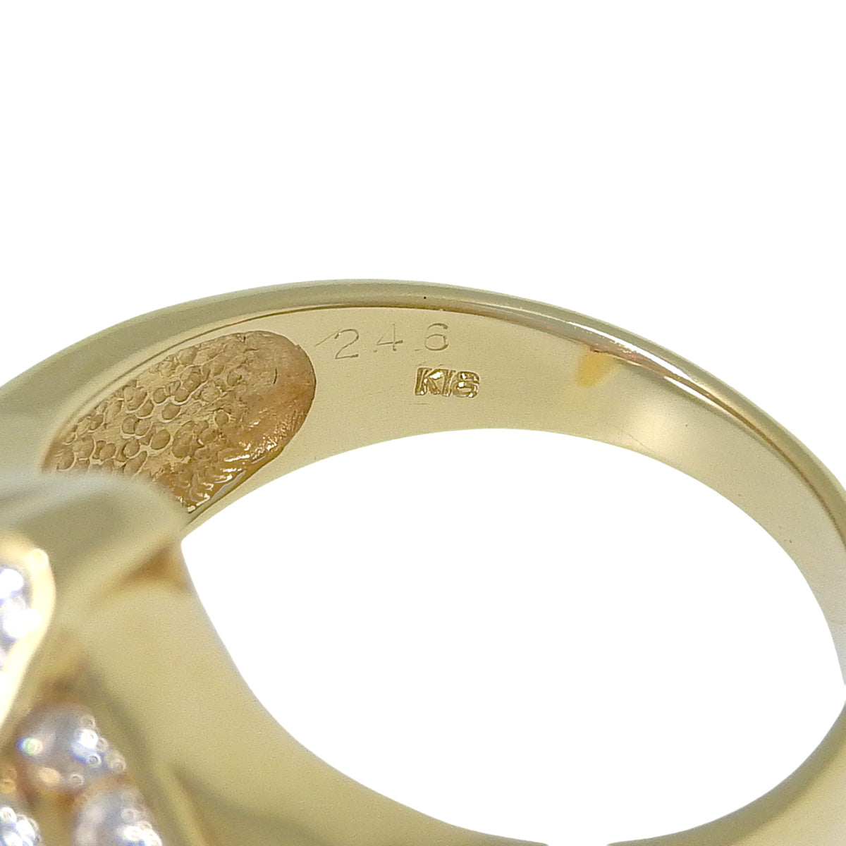 Ruby and Diamond Ring R0.35/D2.46 Yellow Gold K18YG