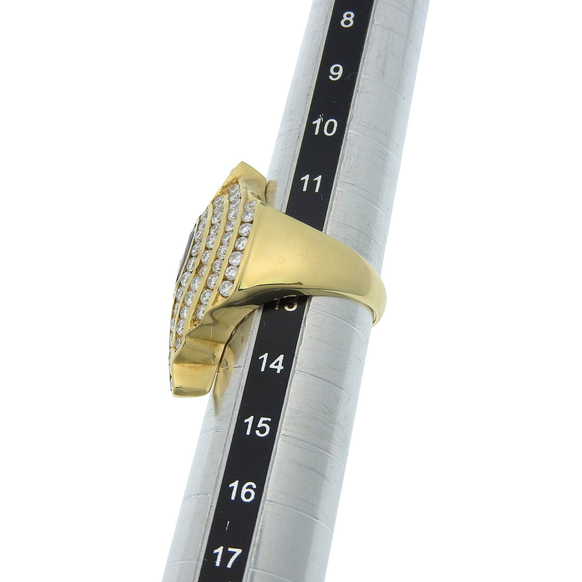 Ruby and Diamond Ring R0.35/D2.46 Yellow Gold K18YG