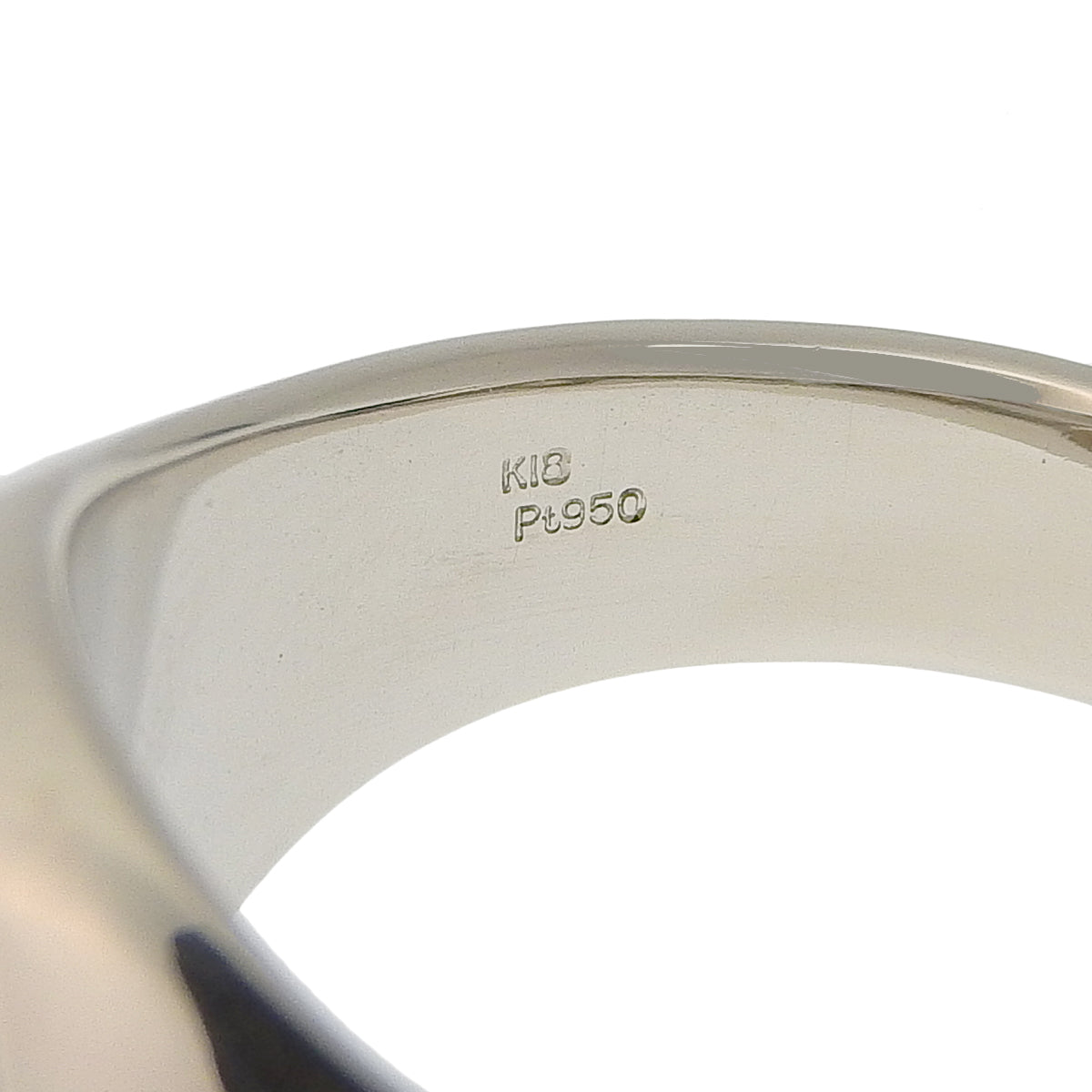 印台 ダイヤモンドリング D0.201 プラチナ Pt950 ピンクゴールド K18PG