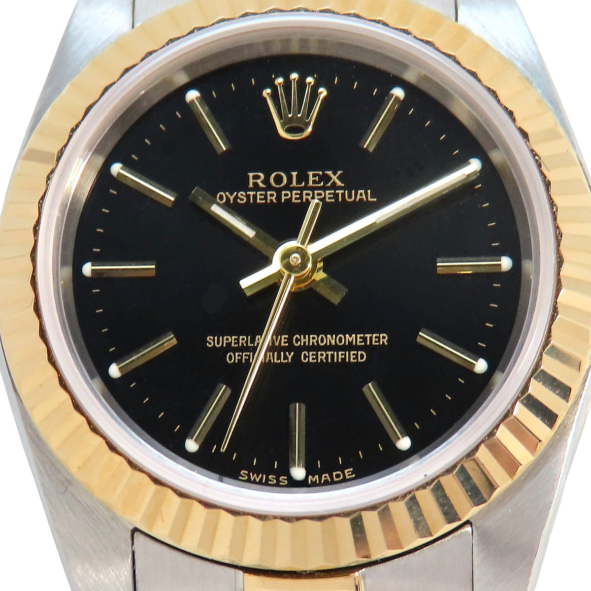 蚝式恒动76193黄金/精钢P系列自动上链女表