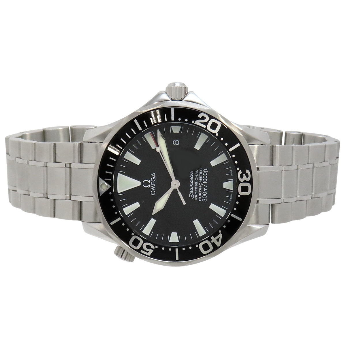 海马系列专业300米腕表 2254.50.00 SS 黑色自动机械男款