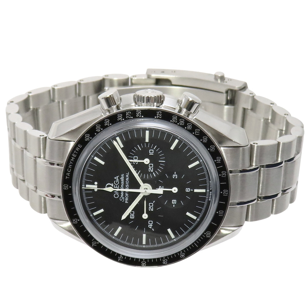 Speedmaster Professional Moonwatch 3573.50.00 SS Black Manual Winding Men's