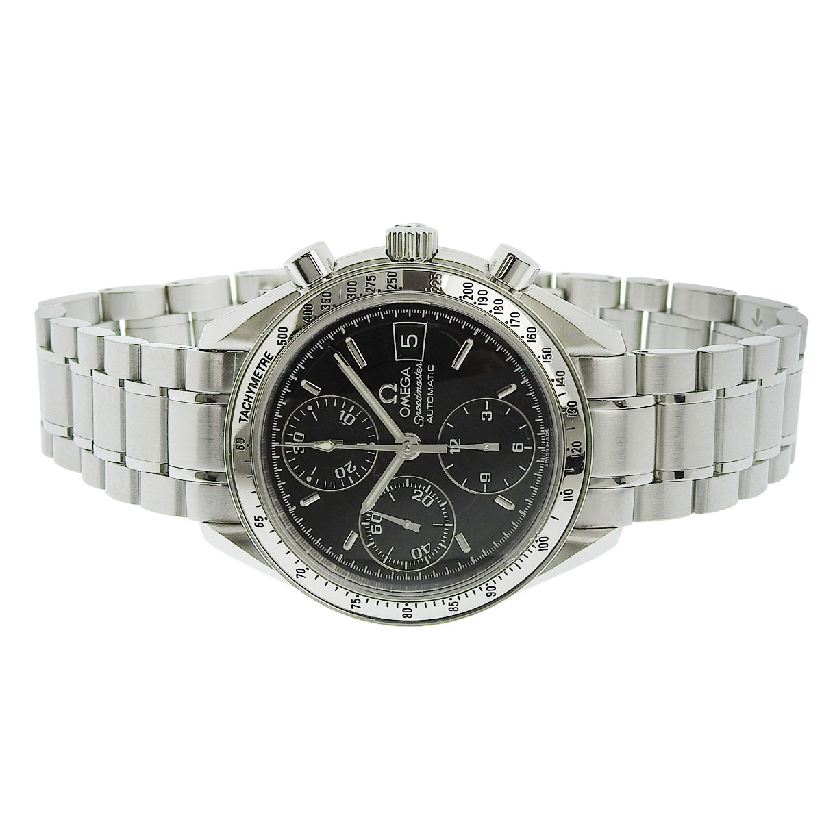 Speedmaster 3513.50.00 SS Black Automatic Men's