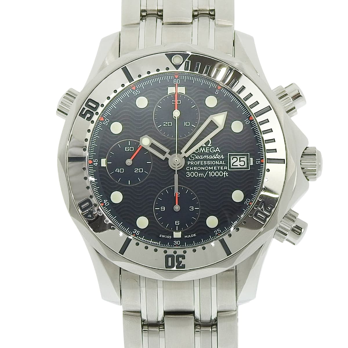 Seamaster 300 2598.80 SS Navy Automatic Men's Watch