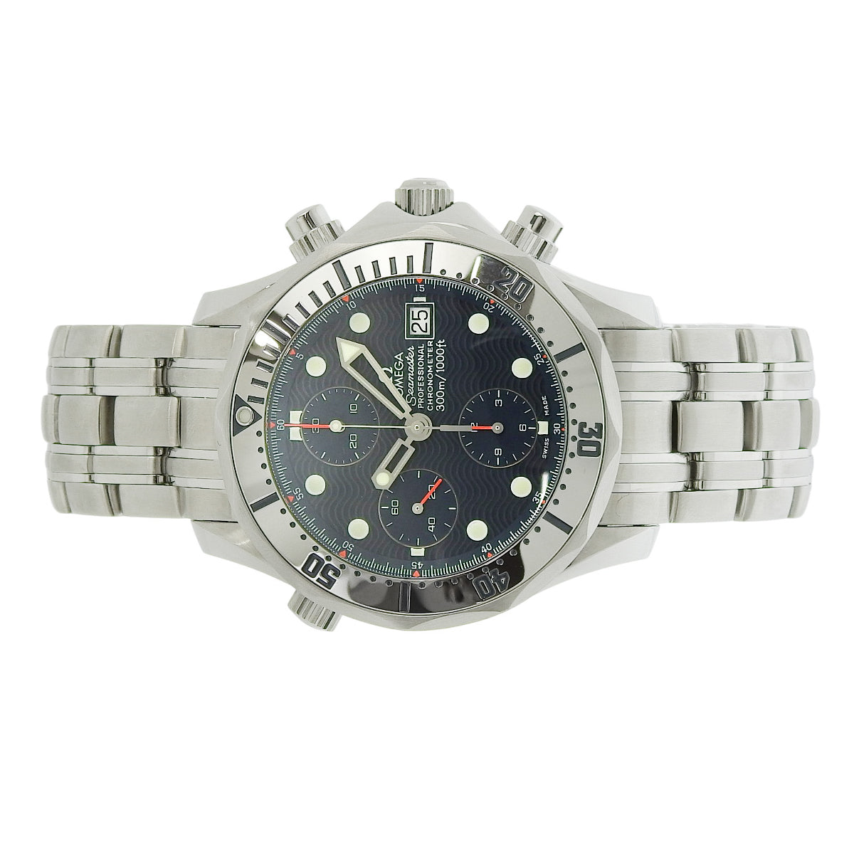 Seamaster 300 2598.80 SS Navy Automatic Men's Watch