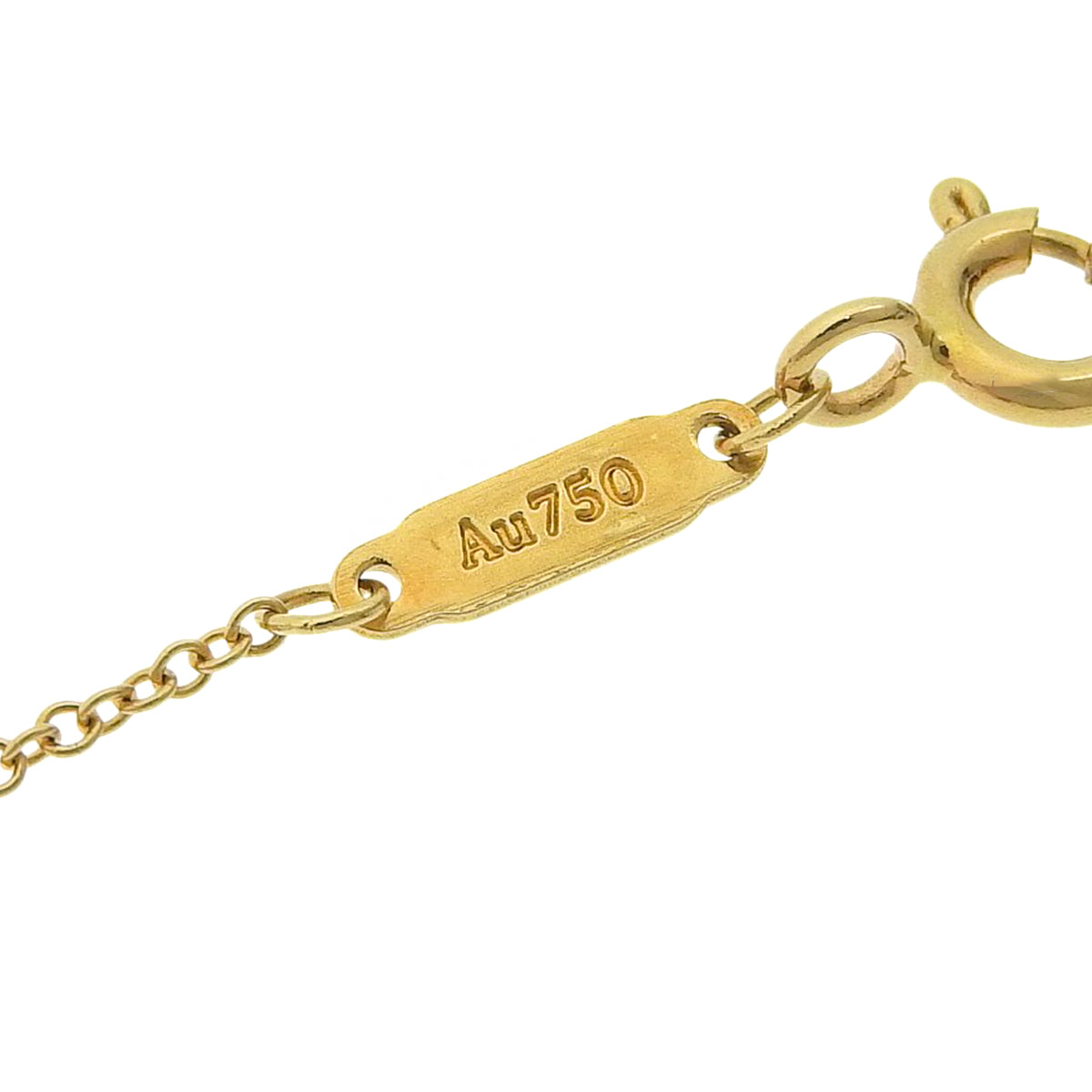 スマイル ペンダント ダイヤモンド イエローゴールド K18YG