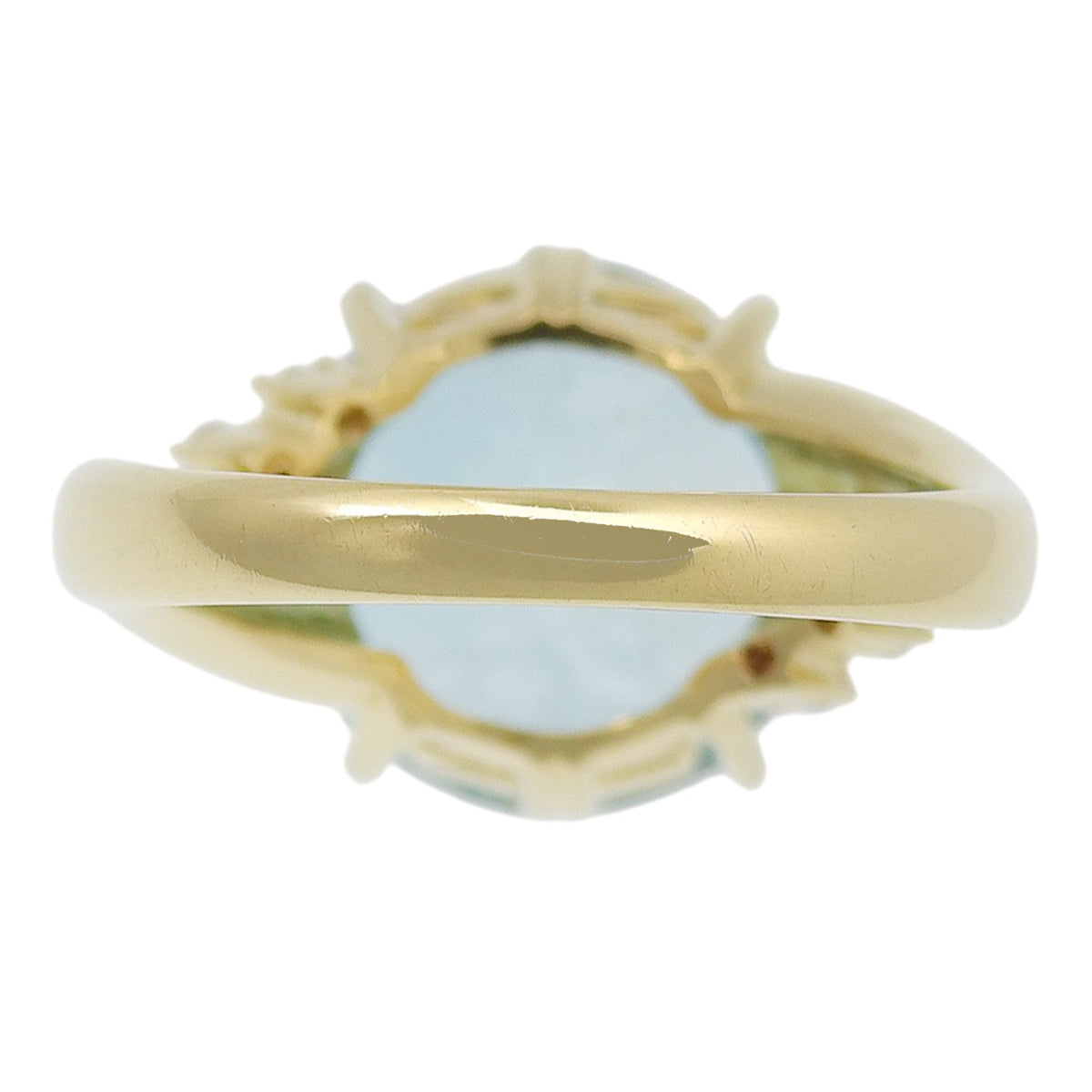 ジルコン リング Z10.41/D0.10 イエローゴールド K18YG 7.2g