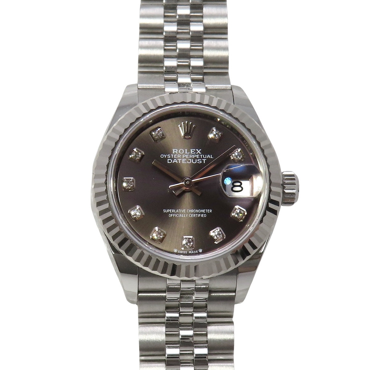 デイトジャスト28 279174 WG/SS ランダム番 10PD ダークグレー 自動巻き