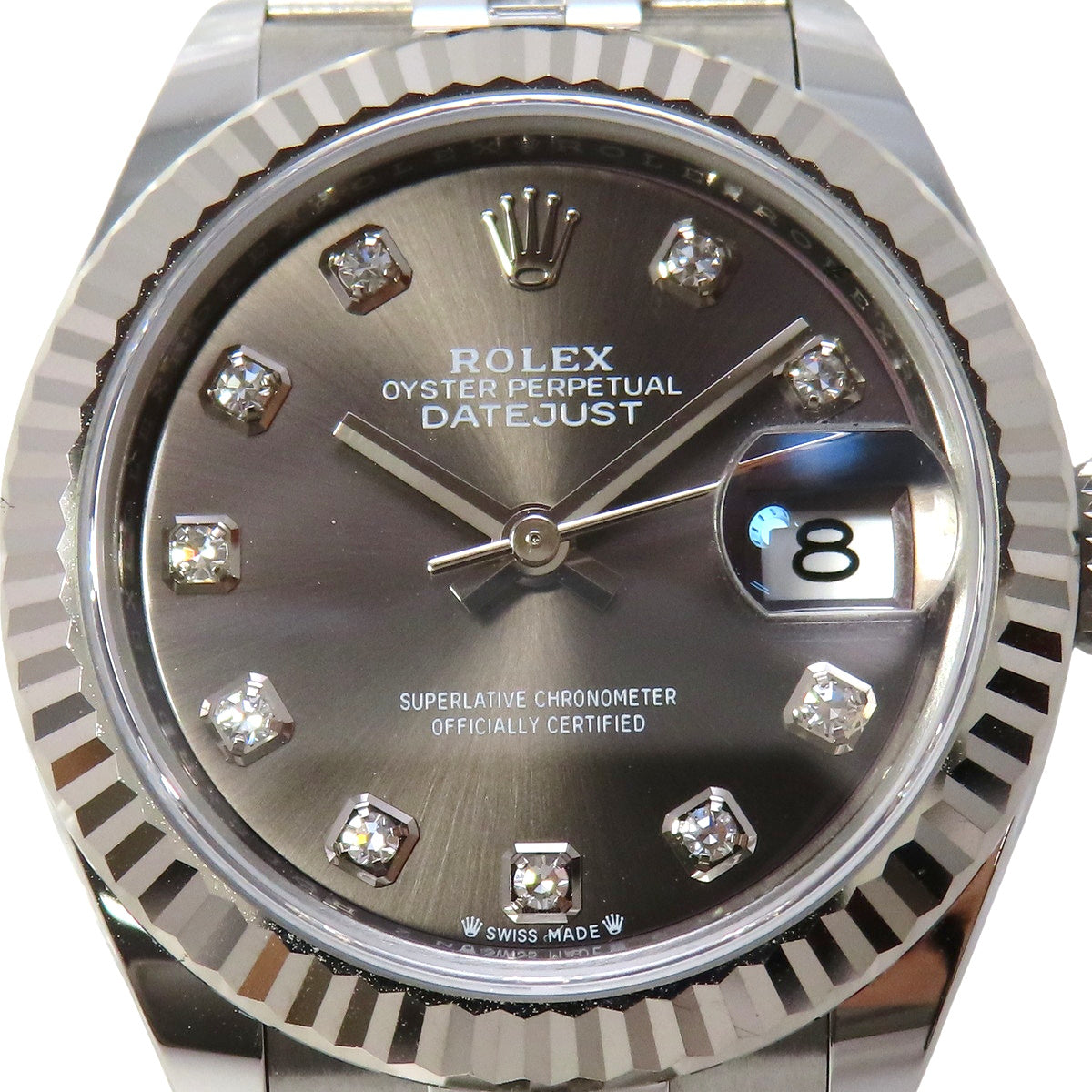 デイトジャスト28 279174 WG/SS ランダム番 10PD ダークグレー 自動巻き