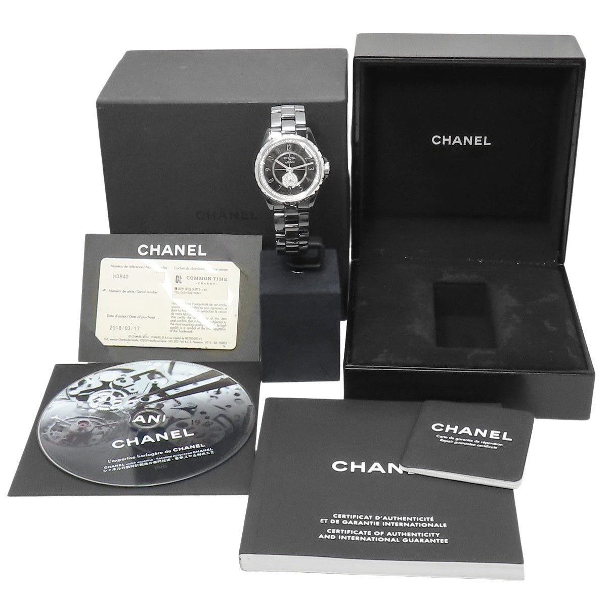 J12 H3840 陶瓷黑钻指针自动