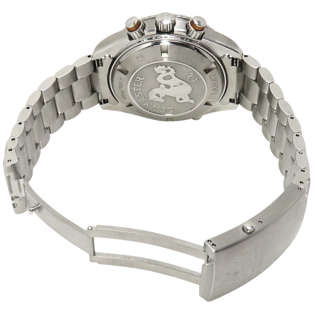 海马系列海洋宇宙600 2218.50 不锈钢橙色表圈黑色自动机械男士腕表