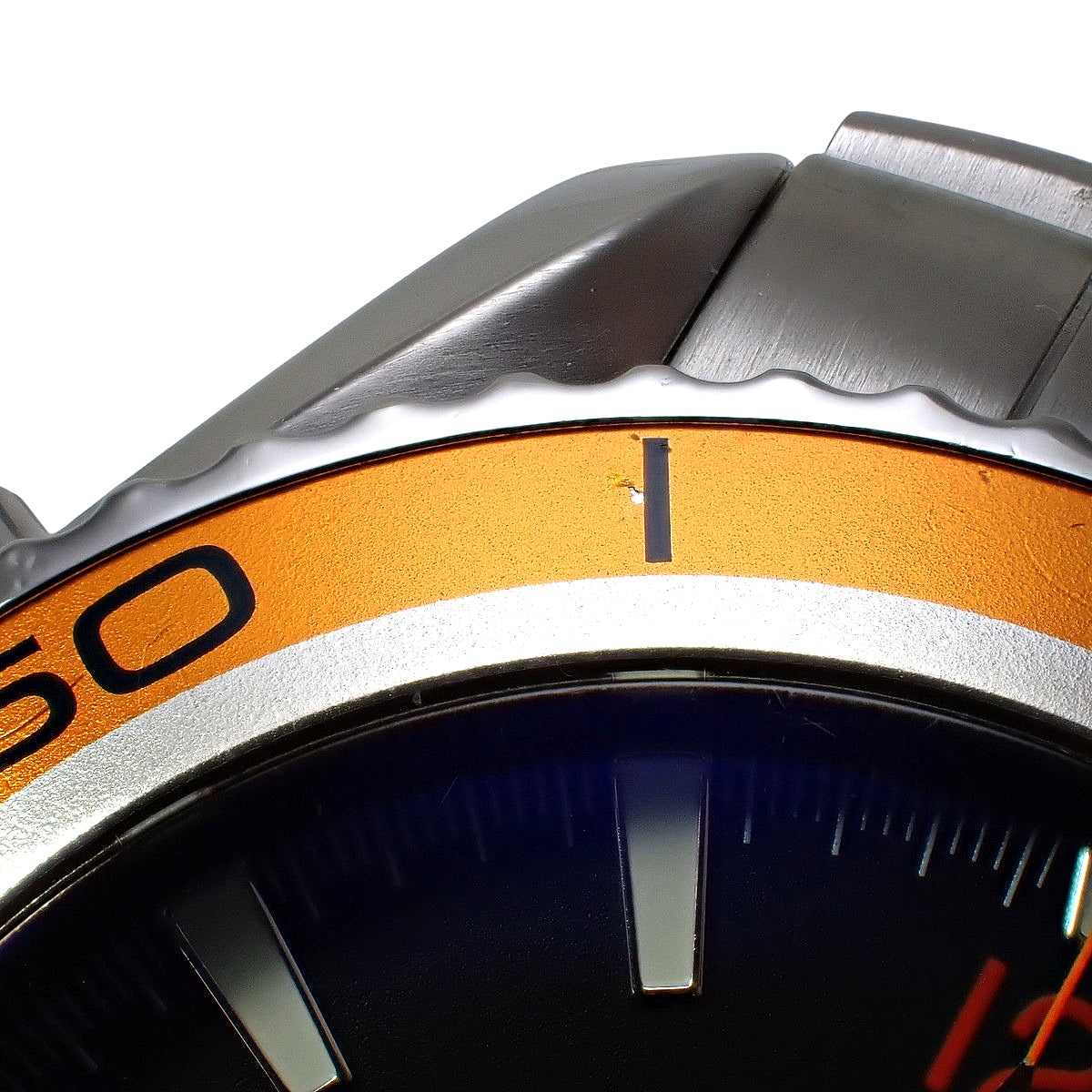 Seamaster Planet Ocean 600 2218.50 Stainless Steel Orange Bezel Black Automatic Men's Watch