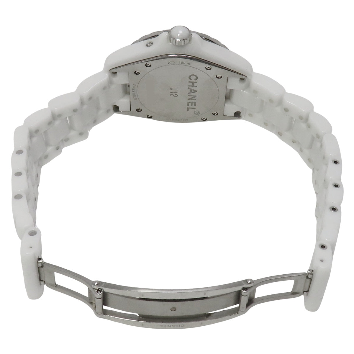 J12 Fas de Lune H3404 陶瓷银色自动