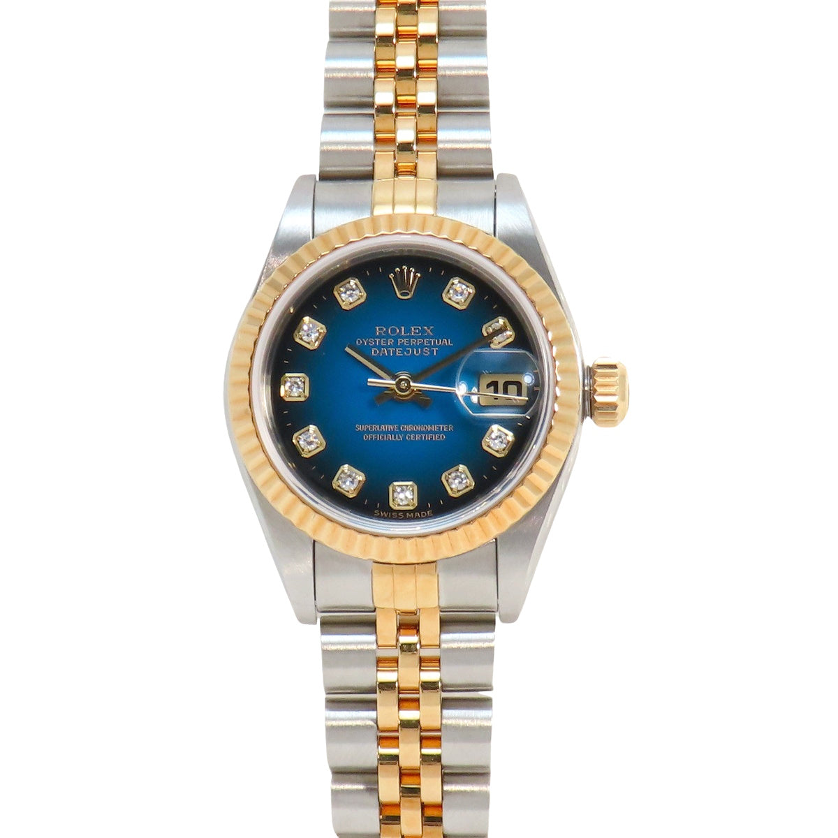 Datejust 79173G YG/SS A-series 10PD Blue Gradient Automatic Ladies Watch
