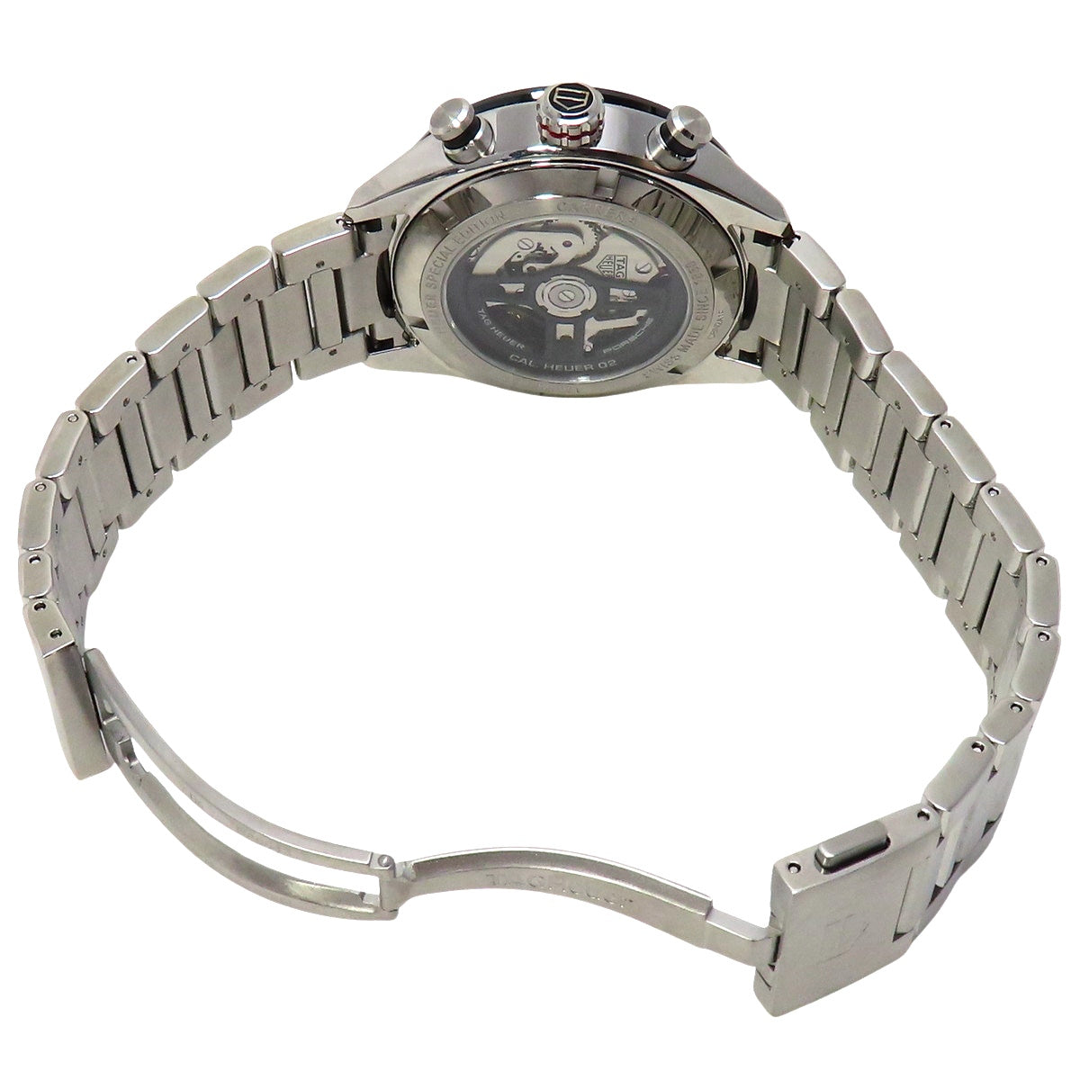 カレラ キャリバー ホイヤー02 クロノグラフ ポルシェスペシャルエディション CBN2A1F SS グレー 自動巻き メンズ