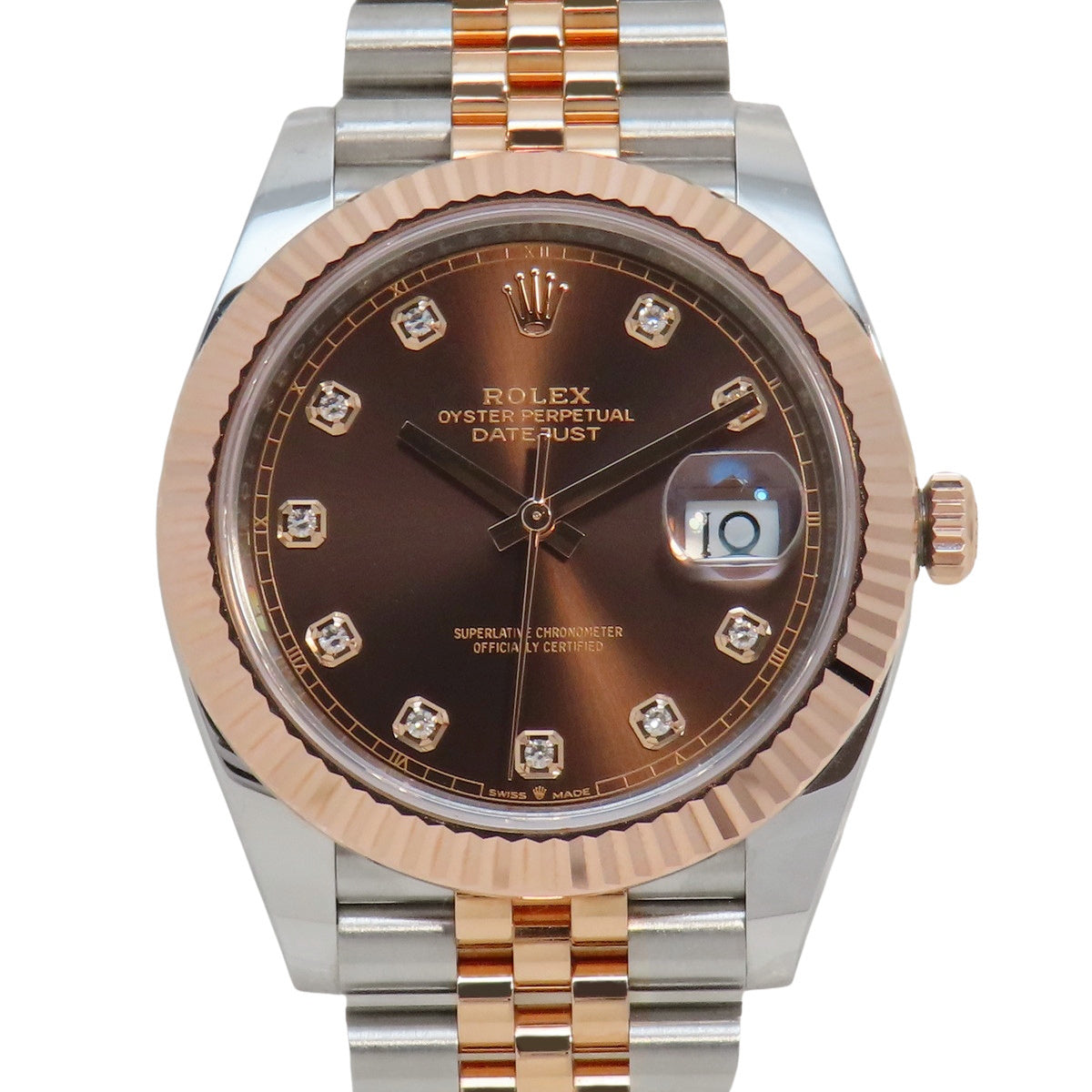 Datejust 41 126331G PG/SS 随机编号 巧克力色/10PD 自动男士腕表