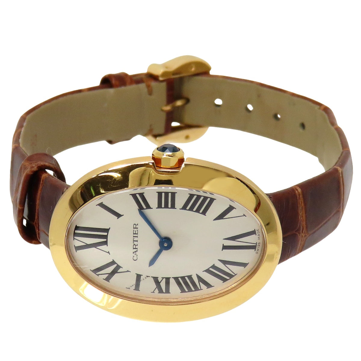 Baignoire SM W8000007 PG/Leather Silver Quartz Women's