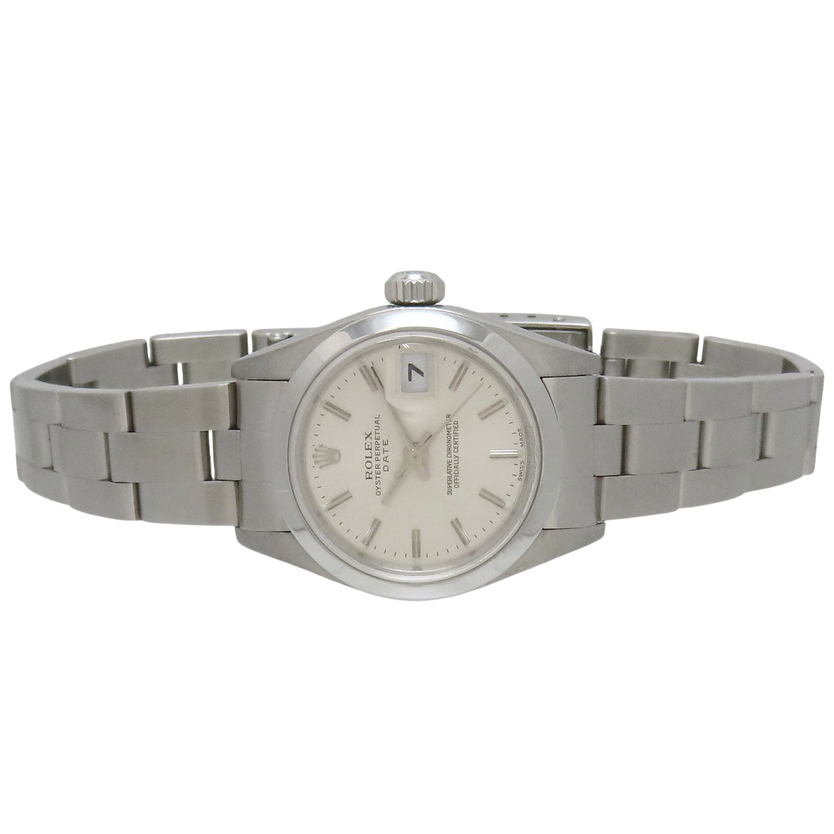 オイスターパーペチュアル デイト 79160 SS P番 シルバー 自動巻き レディース