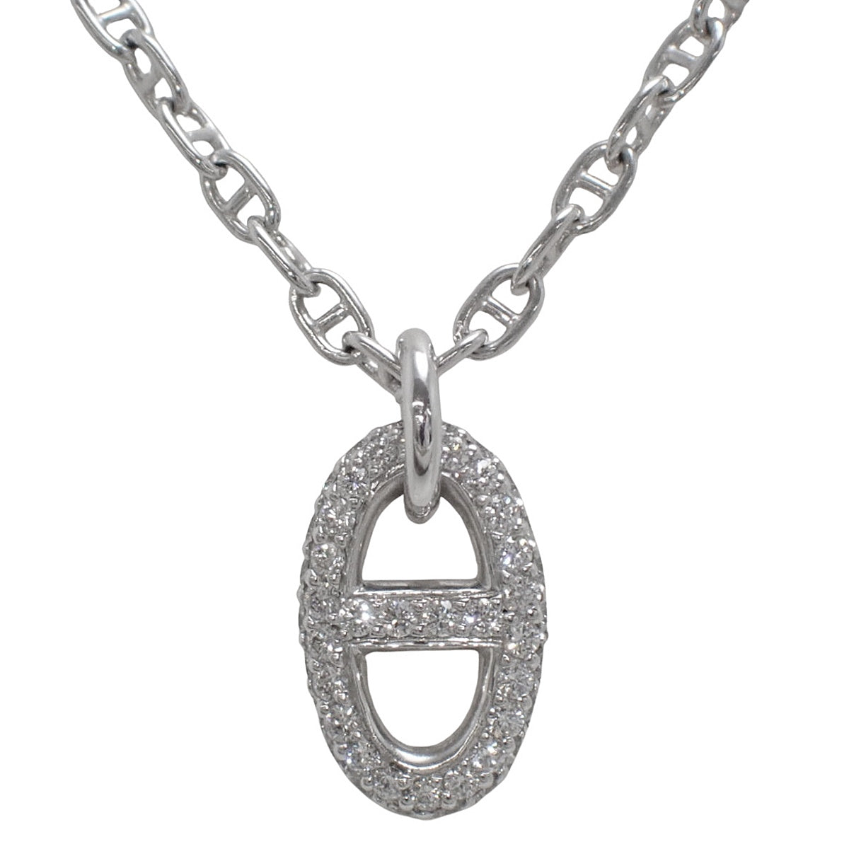 Farandole PM Diamond K18WG Chaine d'Ancre