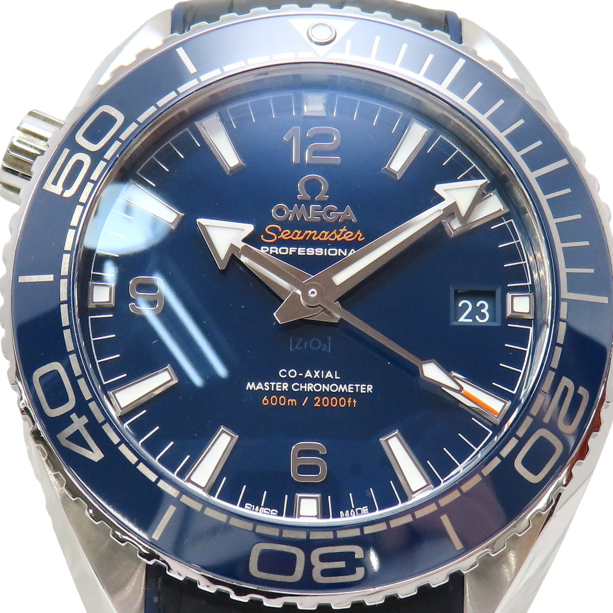 Seamaster Planet Ocean 215.33.44.21.03.001 SS/Rubber Blue Automatic Men's