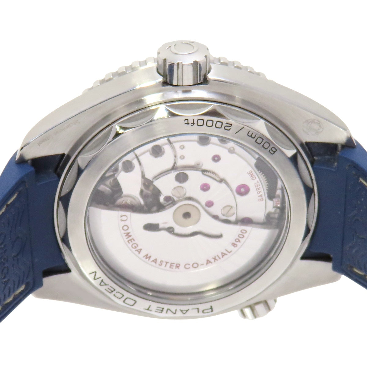 Seamaster Planet Ocean 215.33.44.21.03.001 SS/Rubber Blue Automatic Men's