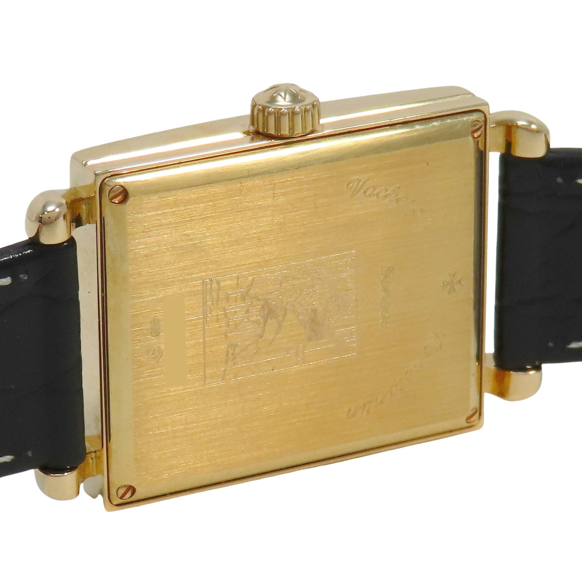 Historiques Cabinotier 91001/000J-7 YG/皮革 白色 手动上链 男士腕表