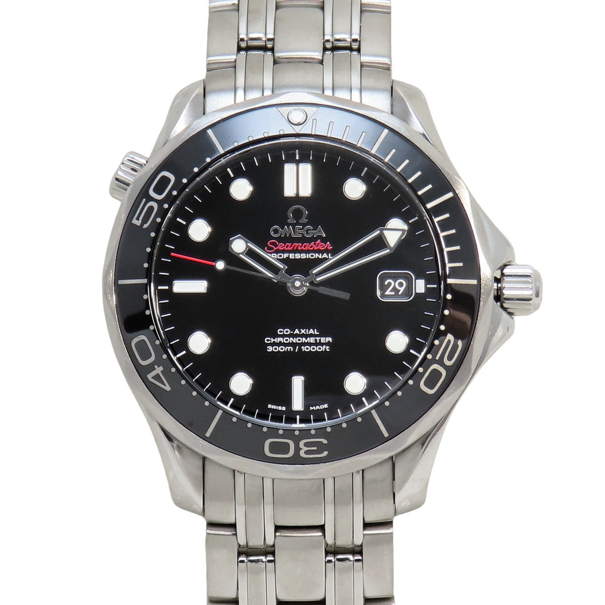 シーマスター ダイバー300 212.30.41.20.01.003 SS ブラック 自動巻き メンズ