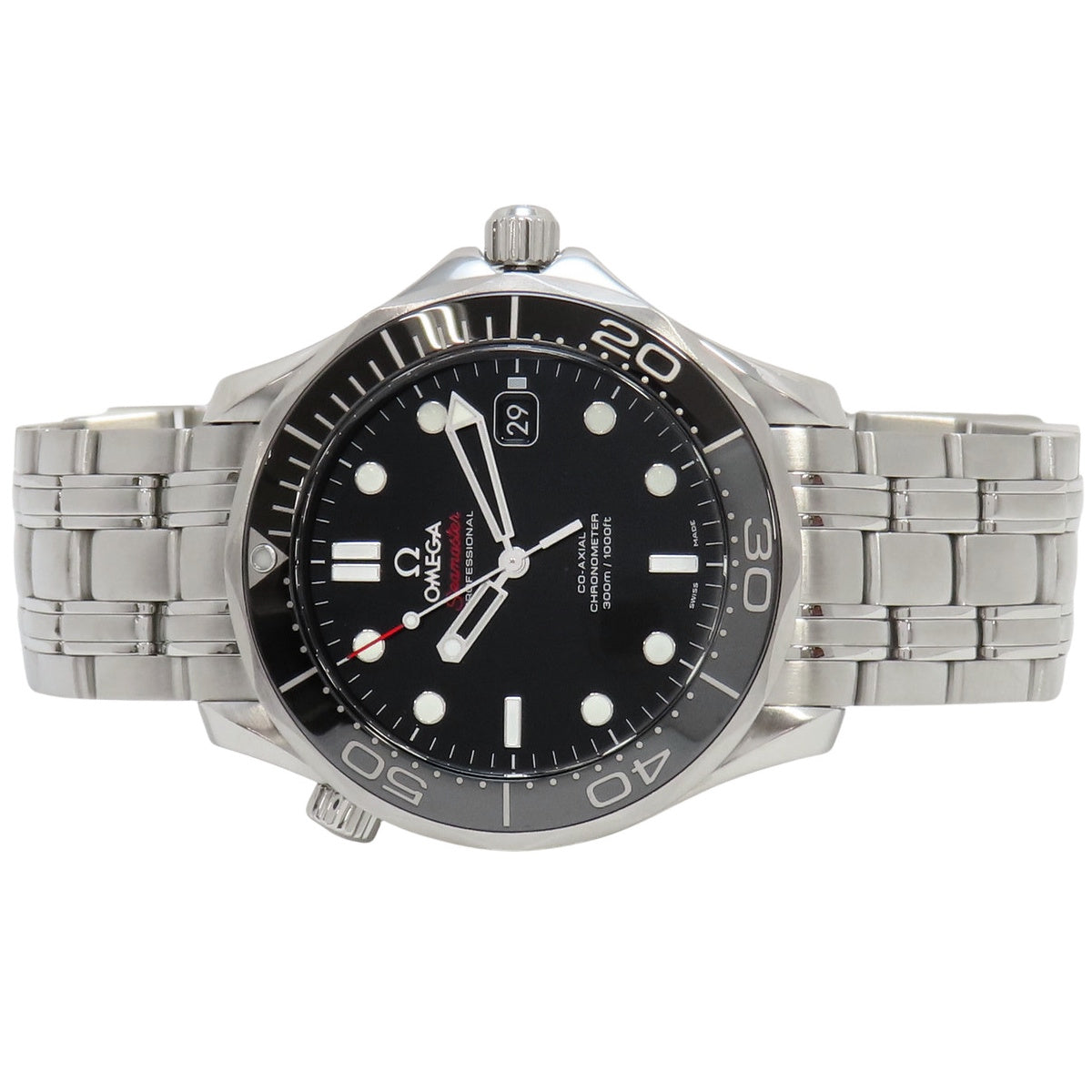 シーマスター ダイバー300 212.30.41.20.01.003 SS ブラック 自動巻き メンズ