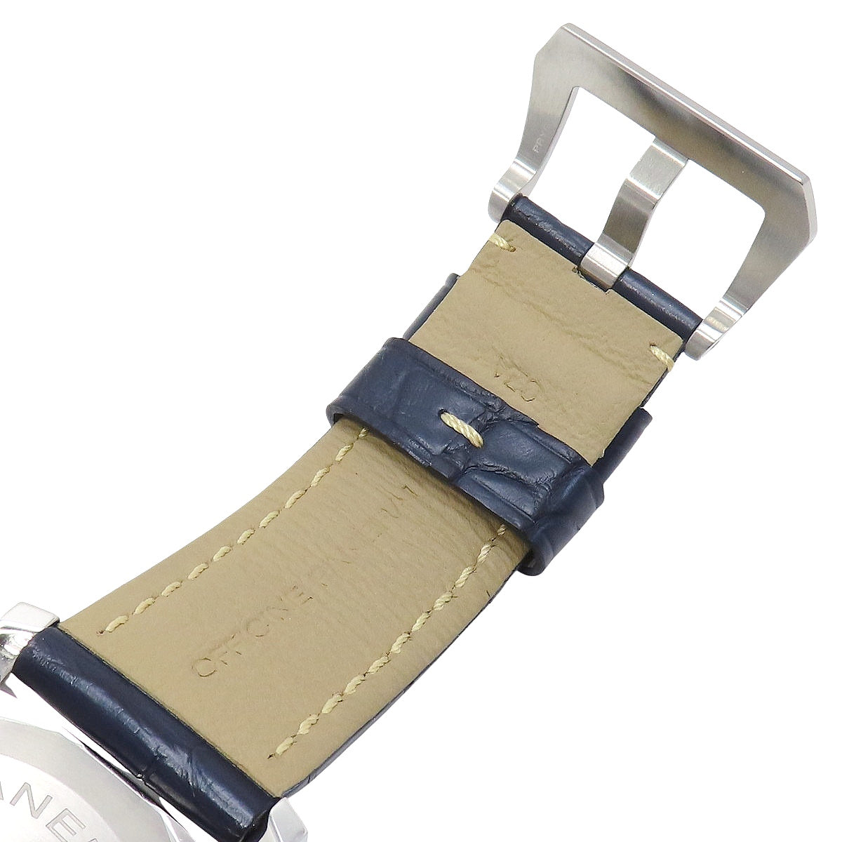 ルミノール ブルーマーレ PAM01085 SS/革 ブルー 手巻き メンズ