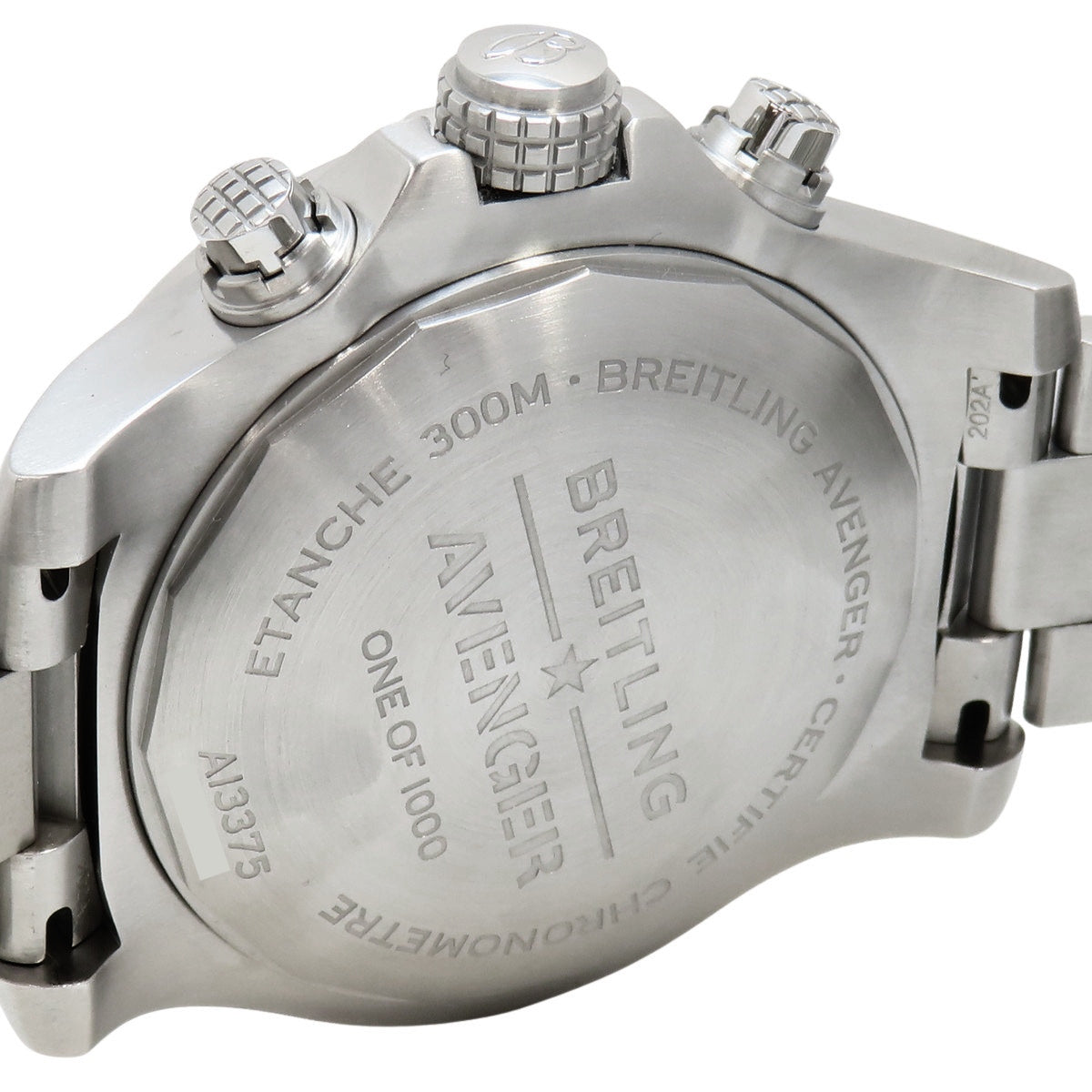 スーパーアベンジャー クロノグラフ48 A13375 SS ホワイト 自動巻き メンズ