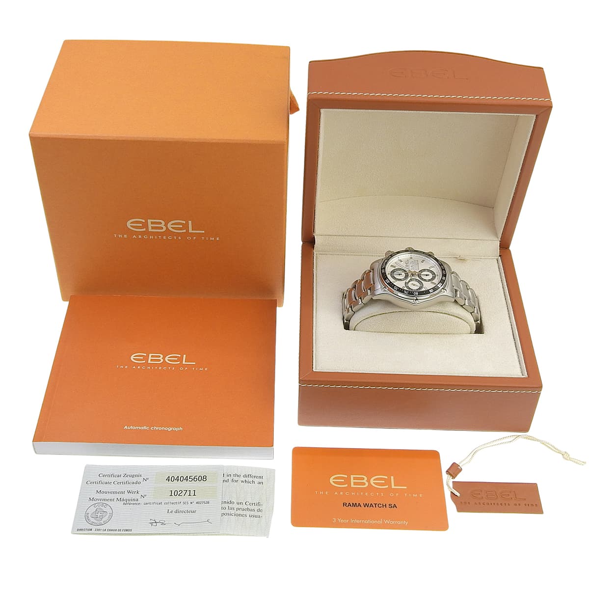 1911 DISCOVERY 1911 Discovery 9750L62 Stainless Steel White Automatic Men's Watch