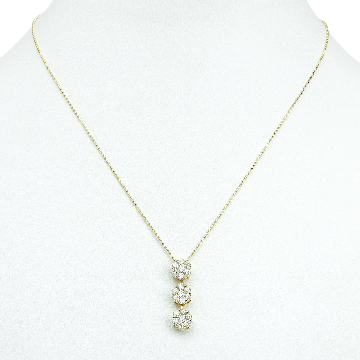 Flower Diamond Necklace D1.00 Pink Gold K18PG