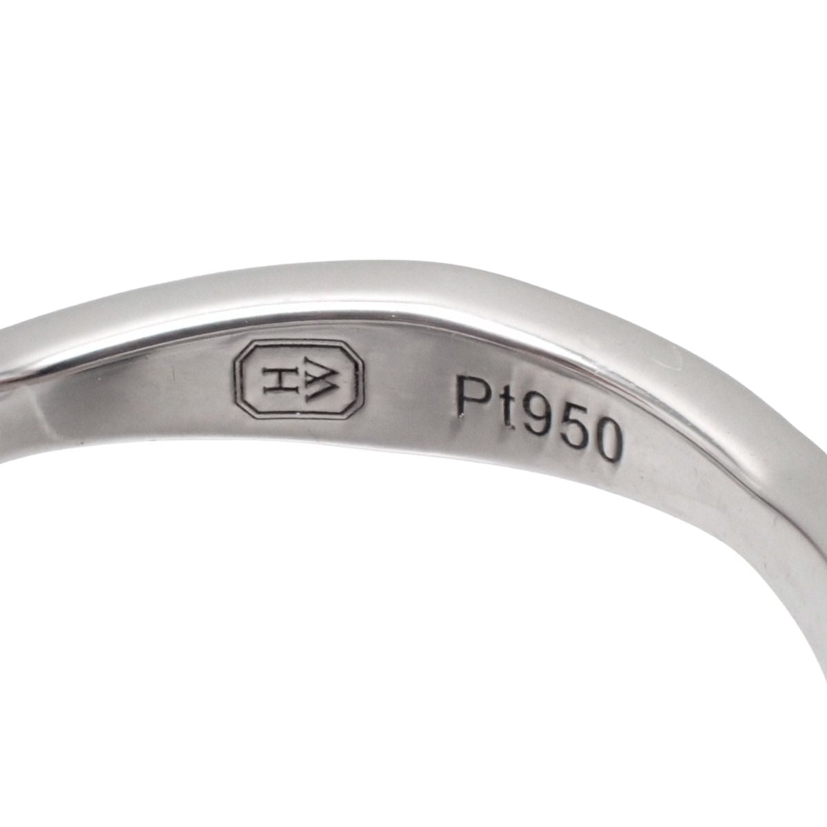 Pavé Wave Band Ring Diamond Platinum Pt950 2.7g