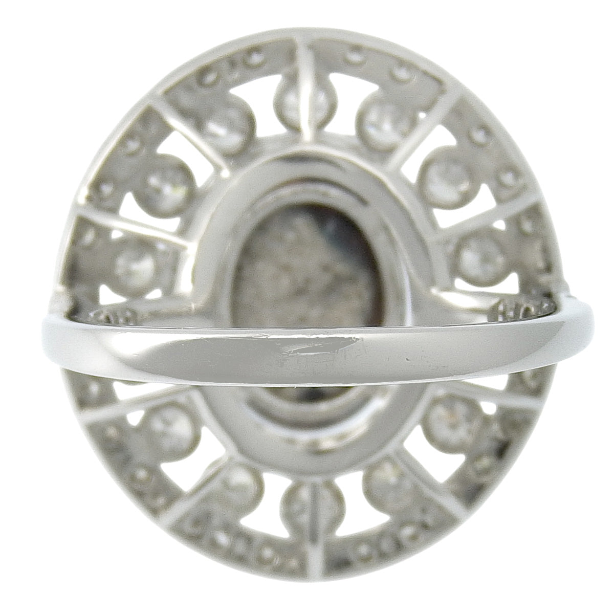 黑欧泊钻石戒指 BLOP2.72/D1.75 铂金 Pt950 7.8克