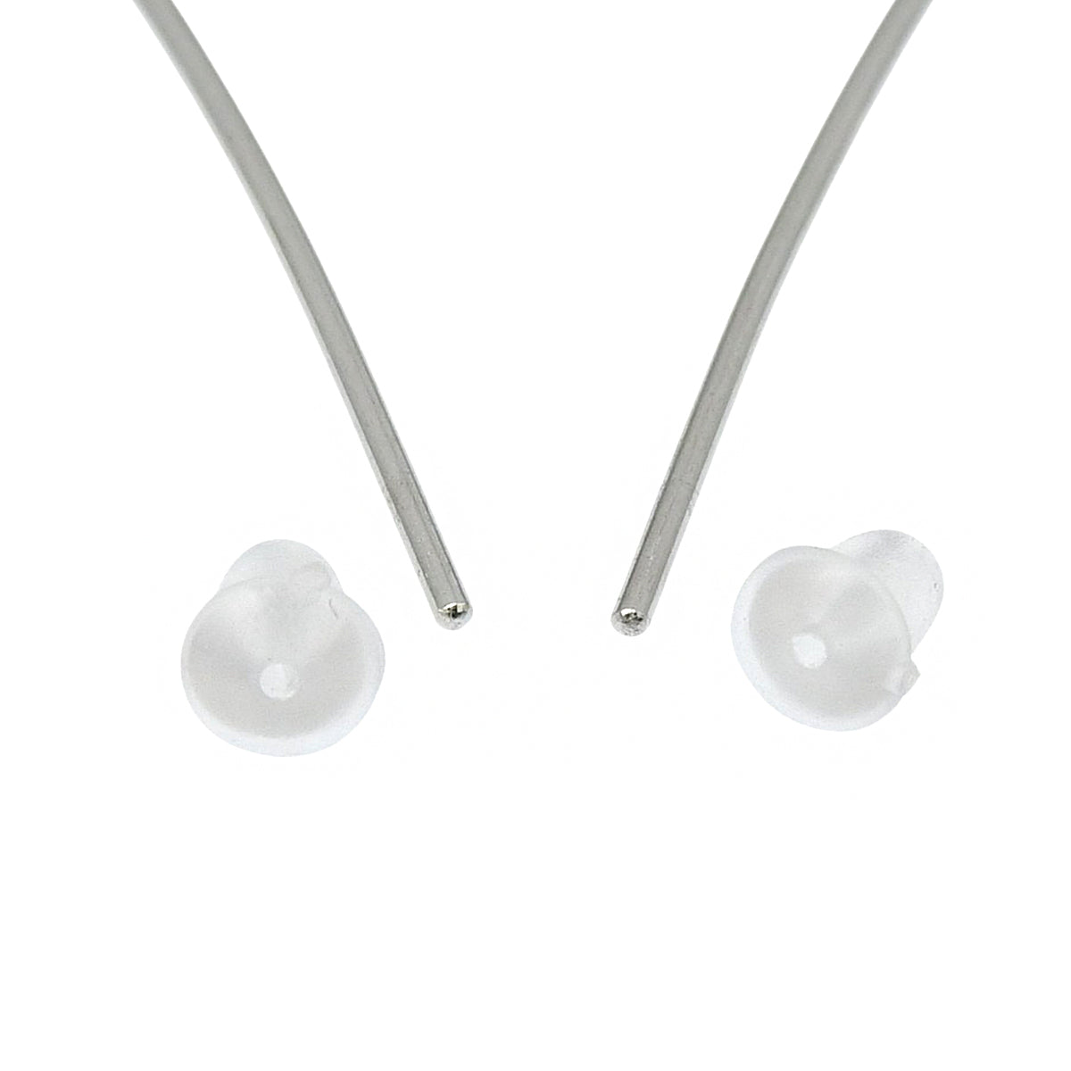 Diamond hook earrings D0.402,0.07,0.502,0.07 White gold K18WG 2.0g