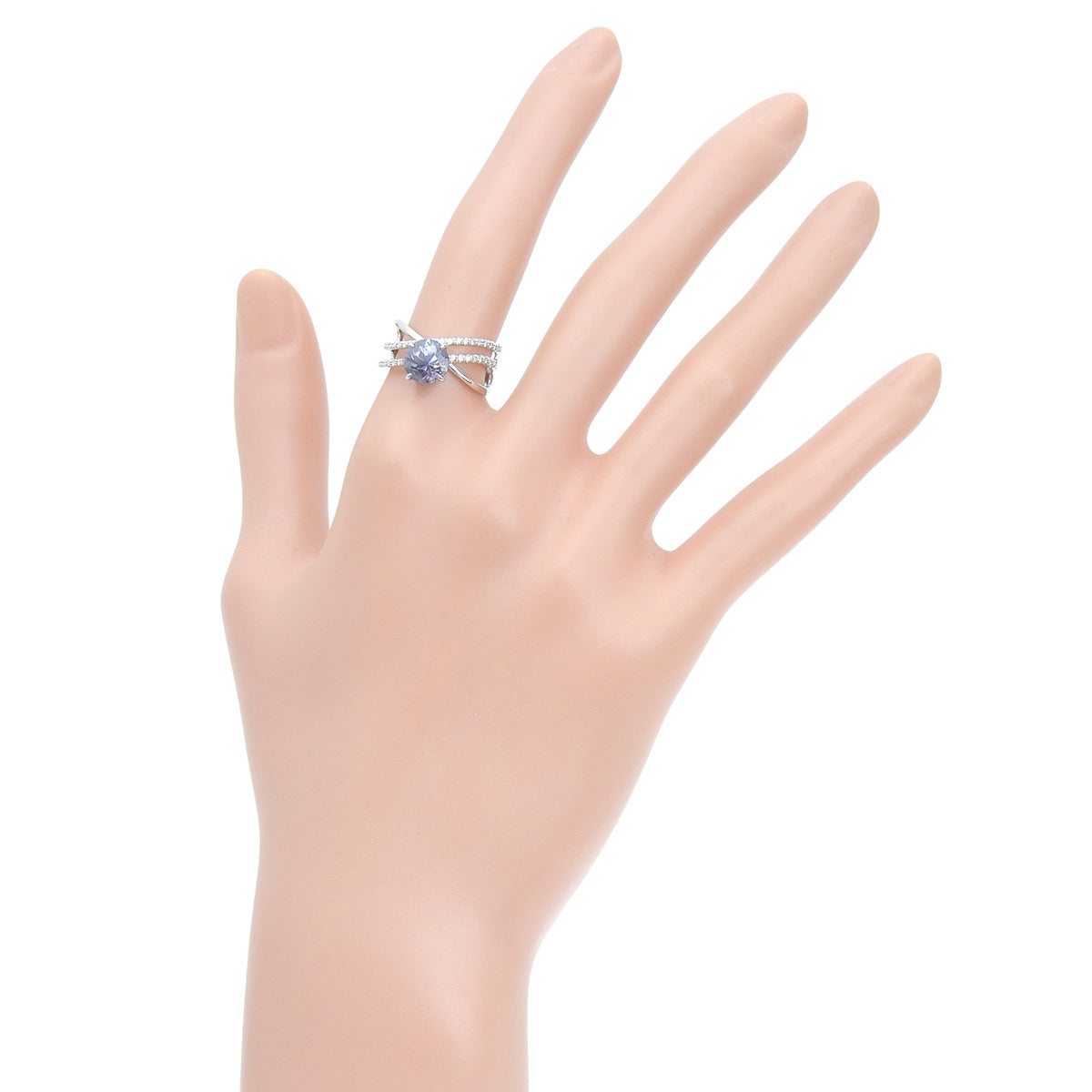 尖晶石钻石戒指 SP1.94/D0.19 铂金 Pt950 5.5克