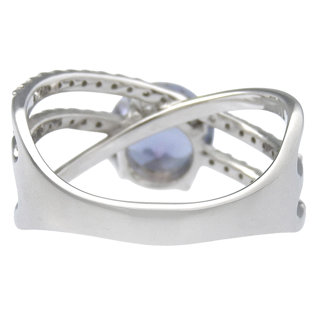 Spinel and Diamond Ring SP1.94/D0.19 Platinum Pt950 5.5g