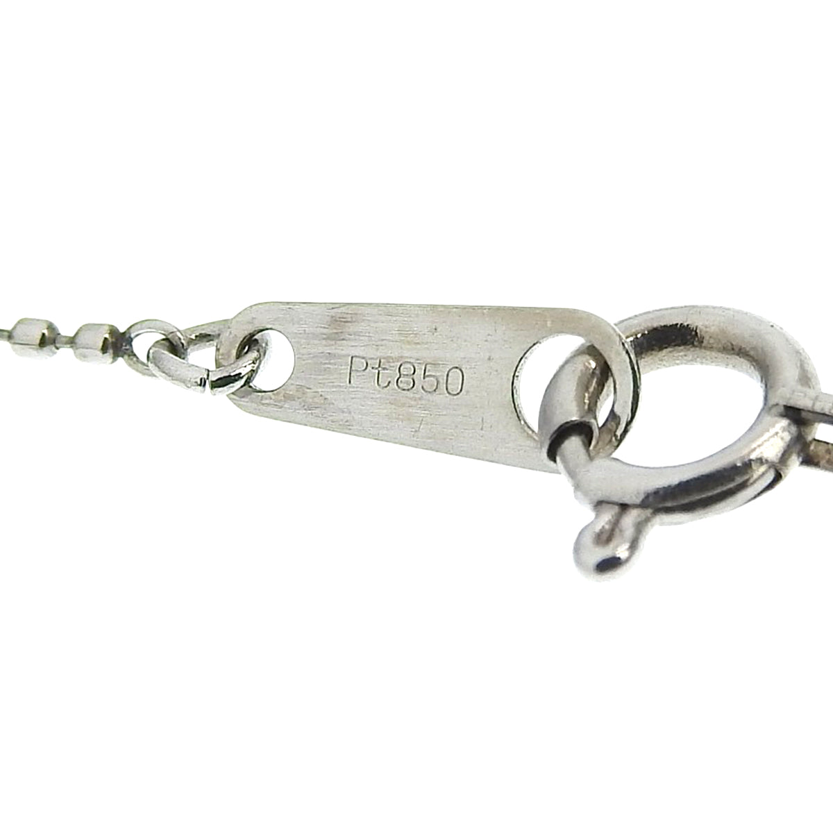 粉色蓝宝石项链 PS0.75/D0.25 铂金 Pt900 Pt850 4.2克