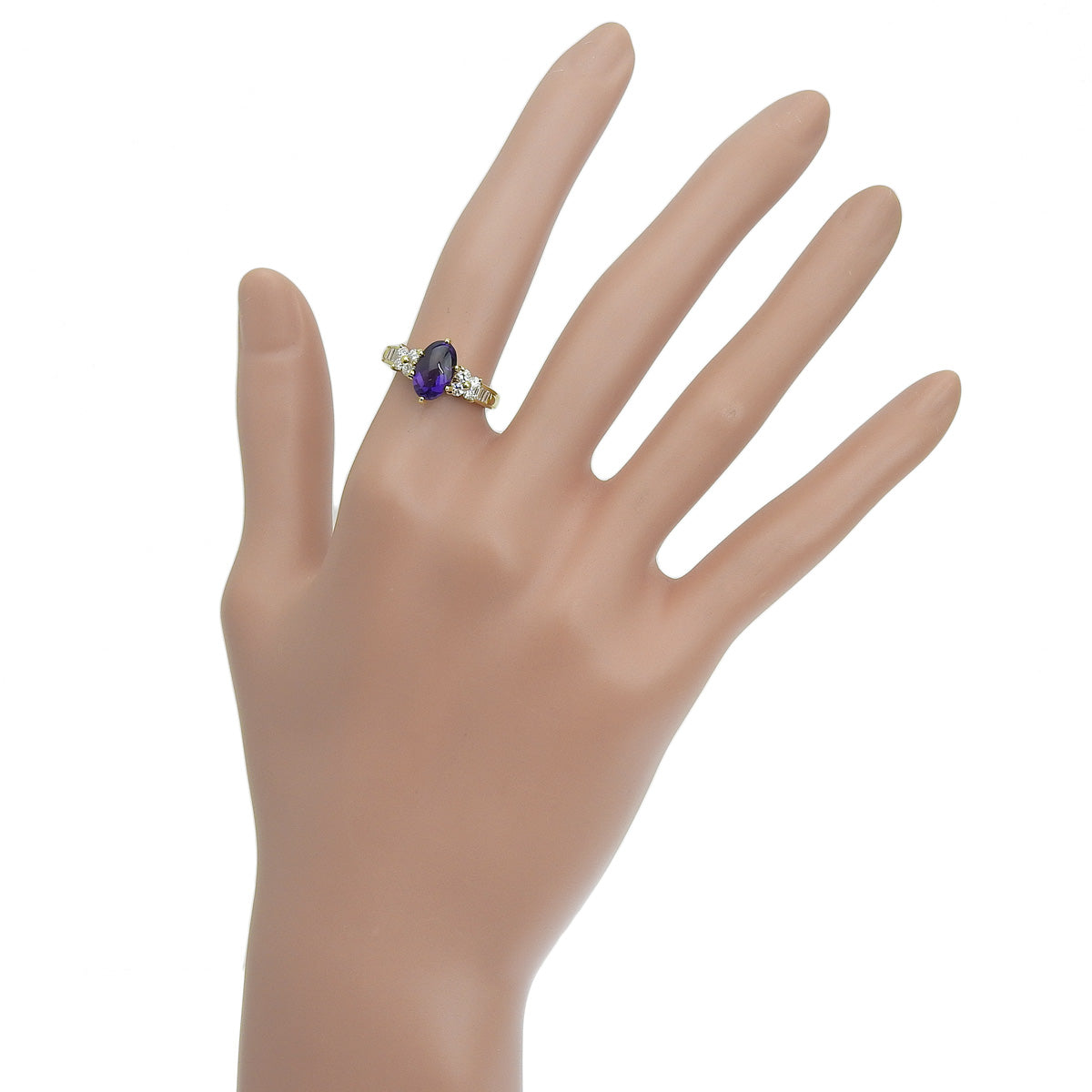 Amethyst Ring AM1.59/D0.43 Yellow Gold K18YG