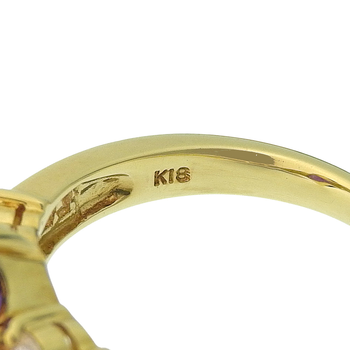 Amethyst Ring AM1.59/D0.43 Yellow Gold K18YG