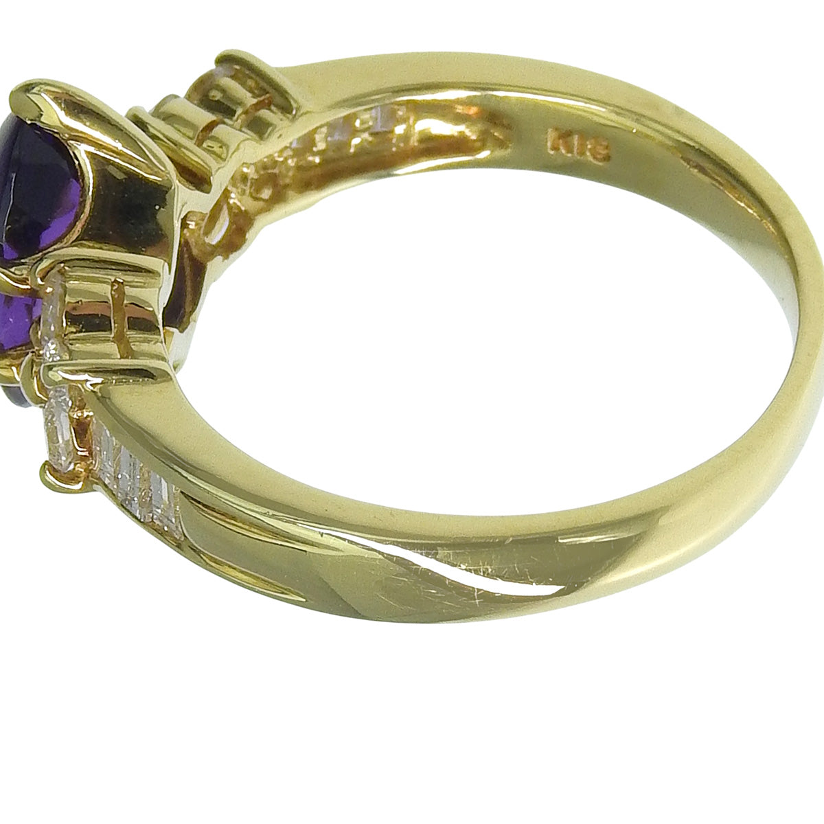 Amethyst Ring AM1.59/D0.43 Yellow Gold K18YG