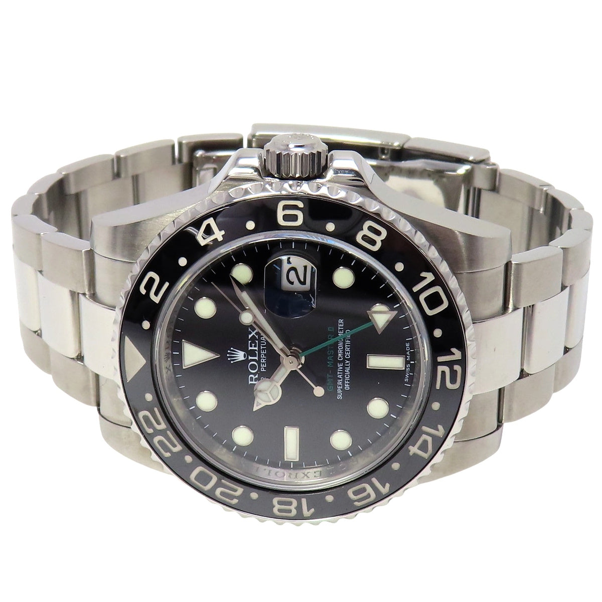 GMT Master II 116710LN Stainless Steel M-Number Black Automatic Men's