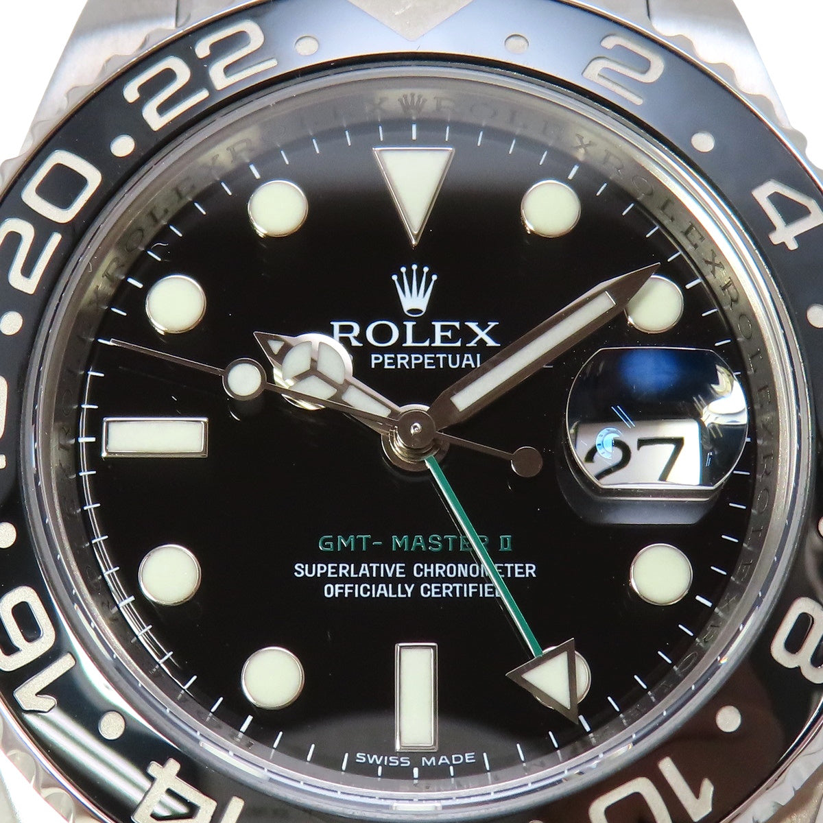 GMT Master II 116710LN Stainless Steel M-Number Black Automatic Men's