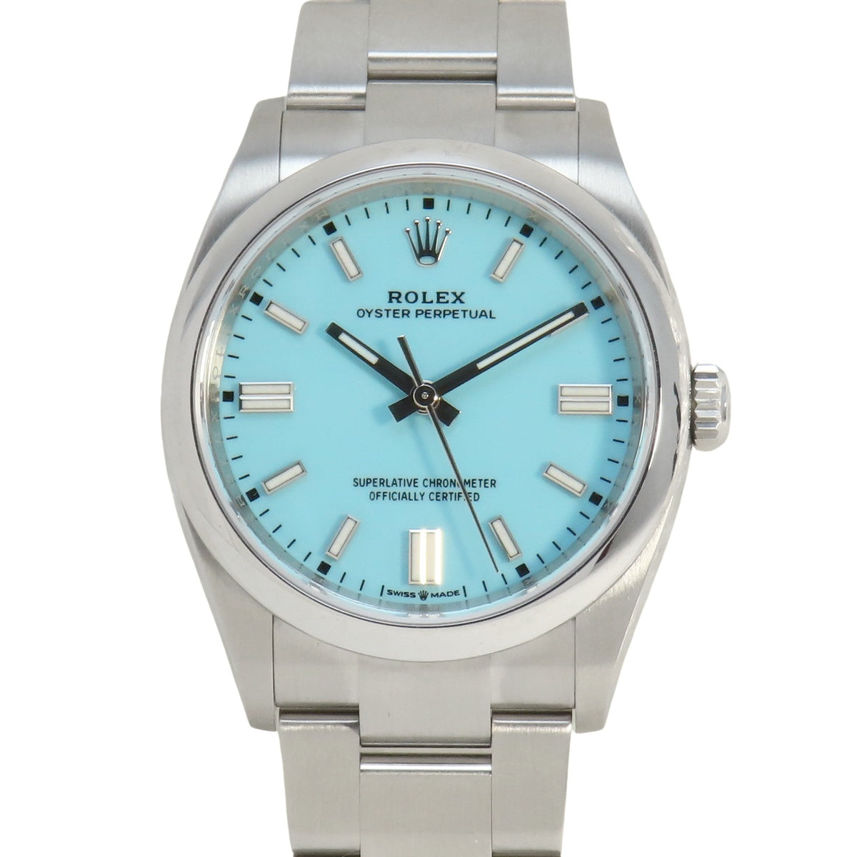 蚝式恒动 36 126000 不锈钢随机编号绿松石色自动男士腕表