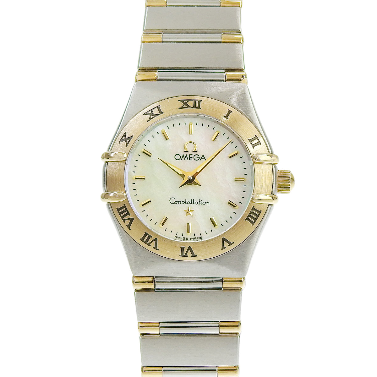 コンステレーション 1362.70.00 YG/SS ホワイトシェル文字盤 ホワイト クオーツ レディース