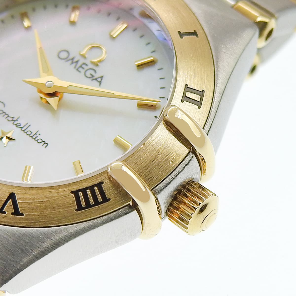 コンステレーション 1362.70.00 YG/SS ホワイトシェル文字盤 ホワイト クオーツ レディース