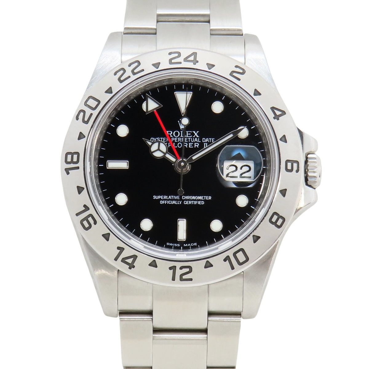 エクスプローラー2 16570 SS G番 ブラック 自動巻き メンズ