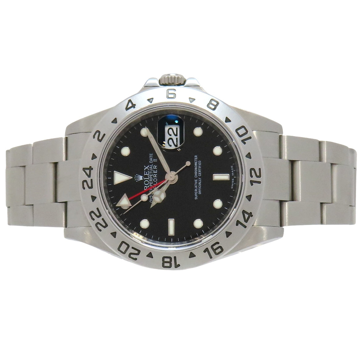 エクスプローラー2 16570 SS G番 ブラック 自動巻き メンズ